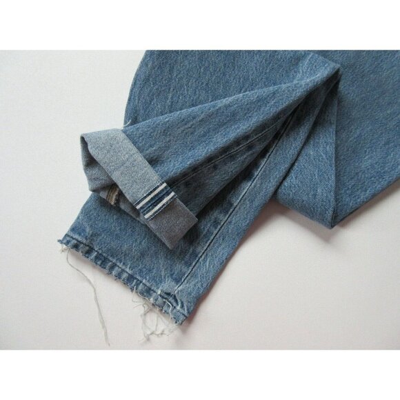 NWT Levi's Made & Crafted LMC 501 Taper Skinny in Pacific Blue Ripped Jeans 30 - Picture 7 of 10